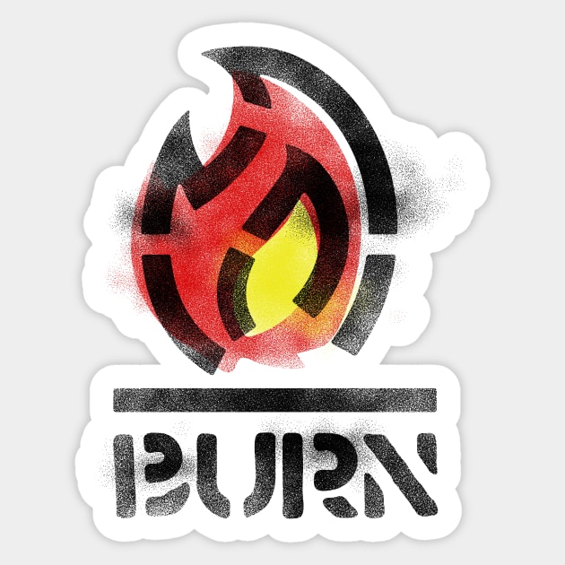 Burn Sticker by OsFrontis